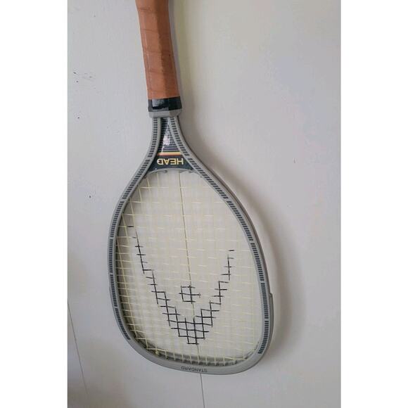 AMF Head Master Racketball Racquet Metal Frame Brown 3 3/4 Grip w/Head Cover - Picture 8 of 15